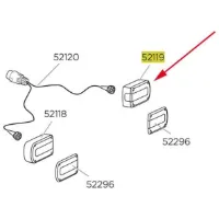 Thule Right Lamp Minipoint 7 Pin 52119 Euroride/europower/euroway G2 Ersatzteil