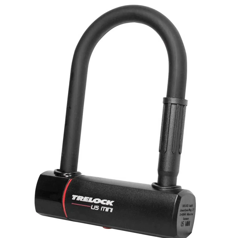 Trelock U5 Mini Bügelschloss, Black, 148 x 83 x 15mm