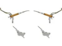 Trickstuff Maxima v+h Set Scheibenbremse mit Stahlflexleitung