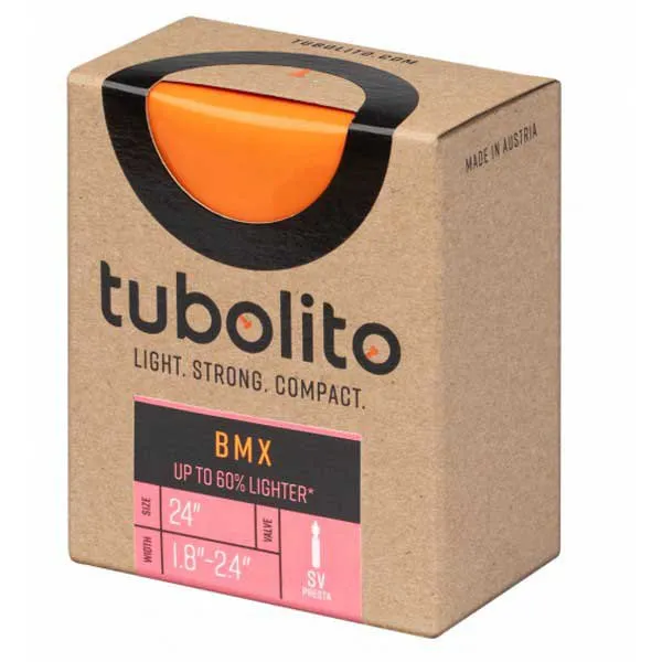 Tubolito Bmx Schrader 42 Mm Fahrradschlauch, Orange, 24", 1.50-2.50
