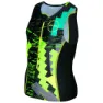 Zone3 Adventure Tri Ärmelloses Triathlon-top, Black / green / yellow