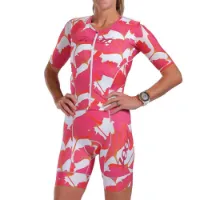 Zoot Aero Full Zip Blooms Kurzarm-trisuit